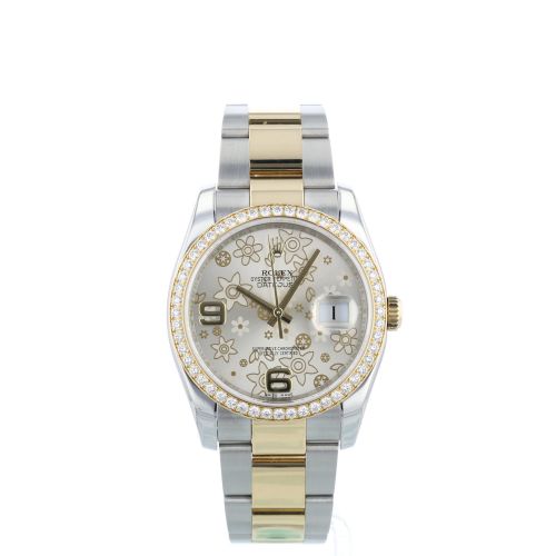 Gents Rolex DateJust 36 116243 18ct Yellow Gold   Stainless Steel case with Silver dial