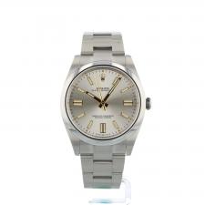Gents Rolex Oyster Perpetual 41 124300 Steel case with Silver dial