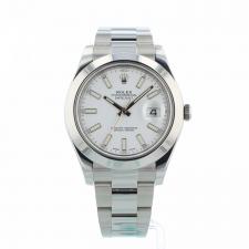 Gents Rolex Datejust II 116300 Steel case with White dial