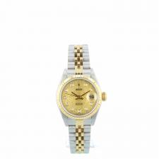 Ladies Rolex DateJust 69173 18ct Yellow Gold   Stainless Steel case with Jubilee Diamond set dial