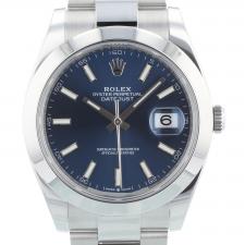 Gents Rolex Datejust 41 126300 Stainless Steel case with Blue dial