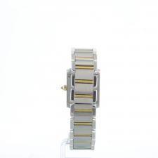 Ladies Cartier Tank Francais  Gold Plated   Stainless Steel case with White dial