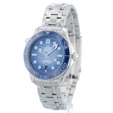 Gents Omega Seamaster 21030422003003 Steel case with Summer Blue Wave dial