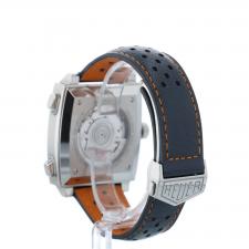 Gents Tag Heuer Monaco CAW211R Steel case with Blue and Orange dial