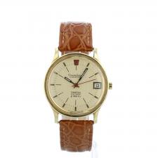 Gents Omega Constellation 198003 18ct Yellow Gold case with Gilt dial
