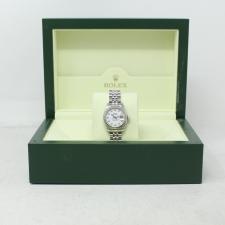 Ladies Rolex Datejust 179174 Steel case with White Diamond dial
