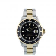 Gents Rolex Submariner Date 16613 18ct Yellow Gold Stainless Steel case with Black dial