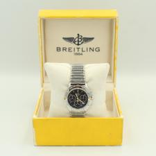 Gents Breitling Chronosextant B55046 Gold Plated   Stainless Steel case with Black dial