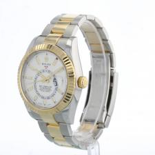 Gents Rolex Sky Dweller 326933 18ct Yellow Gold   Stainless Steel case with White dial