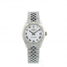 Ladies Rolex DateJust 31 278274 Steel case with White dial