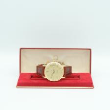 Gents Omega Seamaster 18 CT case with Gilt dial