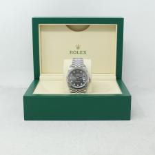 Gents Rolex Datejust 41 126334 Steel case with Grey   Diamond dial