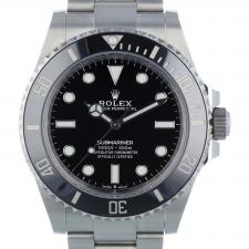 Gents Rolex Submariner Non Date 124060 Stainless Steel case with Black dial