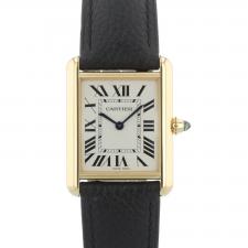 Gents Cartier Tank WGTA0067 18 CT case with Silver dial