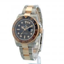 Gents Rolex GMT Master II 126711CHNR 18ct Rose Gold Stainless Steel case with Black dial