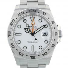 Gents Rolex Explorer II 216570 Steel case with White dial