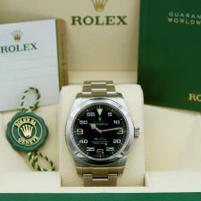 Gents Rolex Air King 116900 Steel case with Black dial