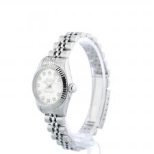 Ladies Rolex DateJust 69174 Steel case with Silver Diamond Dot dial