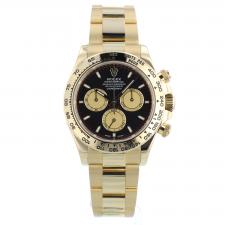 Gents Rolex Daytona 126508 18ct Yellow Gold case with Black dial
