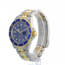 Gents Rolex Submariner Date 16613 18ct Yellow Gold Stainless Steel case with Blue dial