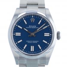 Gents Rolex Oyster Perpetual 41 134300 Stainless Steel case with Blue dial