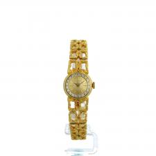Ladies Omega Cocktail  18 CT case with Champagne dial