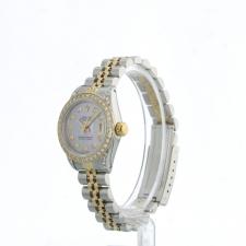 Ladies Rolex DateJust 69173 18ct Yellow Gold Stainless Steel case with MOP Diamond dial