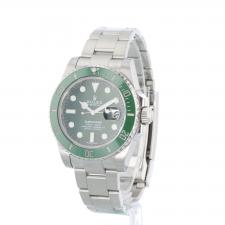 Gents Rolex Submariner Date 116610lv Steel case with Green dial