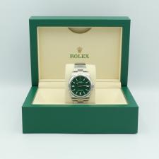 Gents Rolex Oyster Perpetual 41 124300 Steel case with Green dial