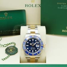Gents Rolex Submariner Date 126613LB 18ct Yellow Gold Stainless Steel case with Blue dial