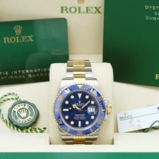 Gents Rolex Submariner Date 126613LB 18ct Yellow Gold Stainless Steel case with Blue dial