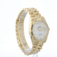 Gents Rolex Day Date 118238 18ct Yellow Gold case with MOP Diamond dial