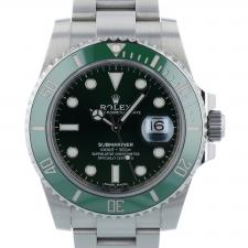 Gents Rolex Submariner Date 116610LV Stainless Steel case with Green dial