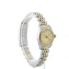 Ladies Rolex Oyster Perpetual 6719 18ct Yellow Gold Stainless Steel case with Gilt dial