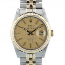 Gents Rolex Datejust 16233 18ct Yellow Gold   Stainless Steel case with Champagne Jubilee dial
