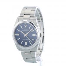 Gents Rolex Oyster Perpetual 41 124300 Stainless Steel case with Blue dial