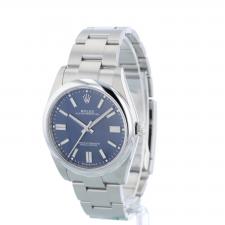 Gents Rolex Oyster Perpetual 41 124300 Stainless Steel case with Blue dial