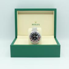 Gents Rolex GMT Master II 126710BLRO Steel case with Black dial