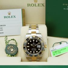Gents Rolex Submariner Date 116613LN 18ct Yellow Gold Stainless Steel case with Black dial