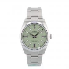 Gents Rolex Oyster Perpetual 41 134300 Steel case with Pistachio dial