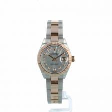 Ladies Rolex DateJust 28 279171 18ct Rose Gold   Stainless Steel case with MOP Diamond dial