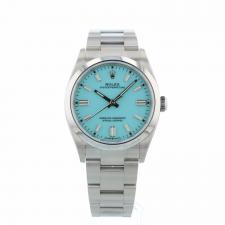 Gents Rolex Oyster Perpetual 36 126000 Oystersteel case with Tiffany Blue dial