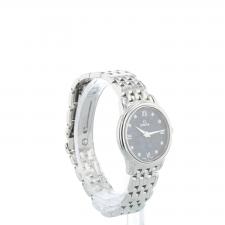 Ladies Omega DeVille 42410276053003 Stainless Steel case with Blue Diamond dial