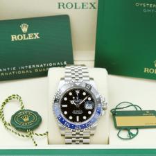 Gents Rolex GMT Master II 126710BLNR Stainless Steel case with Black dial