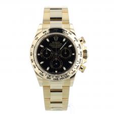 Gents Rolex Daytona 116508 18ct Yellow Gold case with Black dial