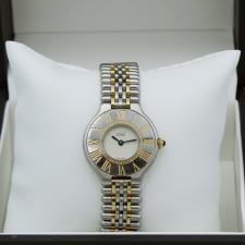 Ladies Cartier Must 21 1330 Gold Plated Stainless Steel case with Cream dial