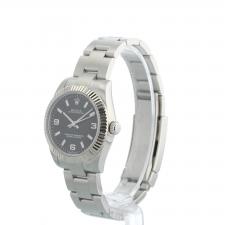Ladies Rolex Oyster Perpetual 31 177234 Steel case with Black dial