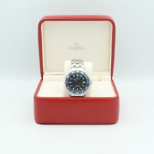 Gents Omega Seamaster Professional GMT 25358000 Rose Gold Plated case with Blue dial