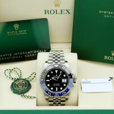 Gents Rolex GMT Master II 126710BLNR Stainless Steel case with Black dial