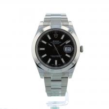 Gents Rolex DateJust II 116300 Stainless Steel case with Black dial